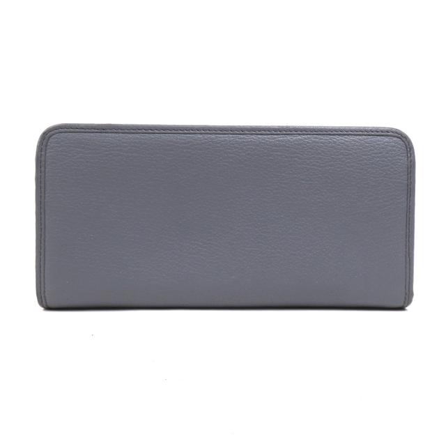 LOEWE ロエベ アナグラム ラウンドファスナー長財布 グレー 14055