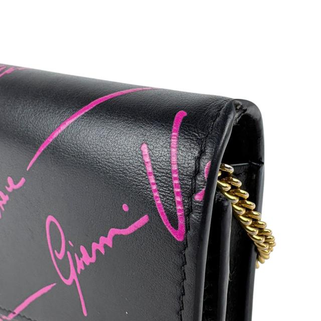 Gianni Versace ジャンニ ヴェルサーチ チェーンウォレット ブラック