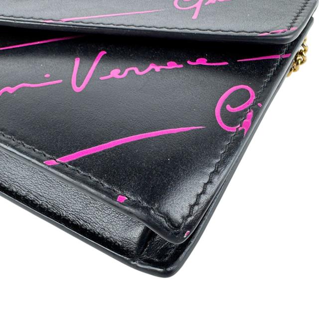 Gianni Versace ジャンニ ヴェルサーチ チェーンウォレット ブラック