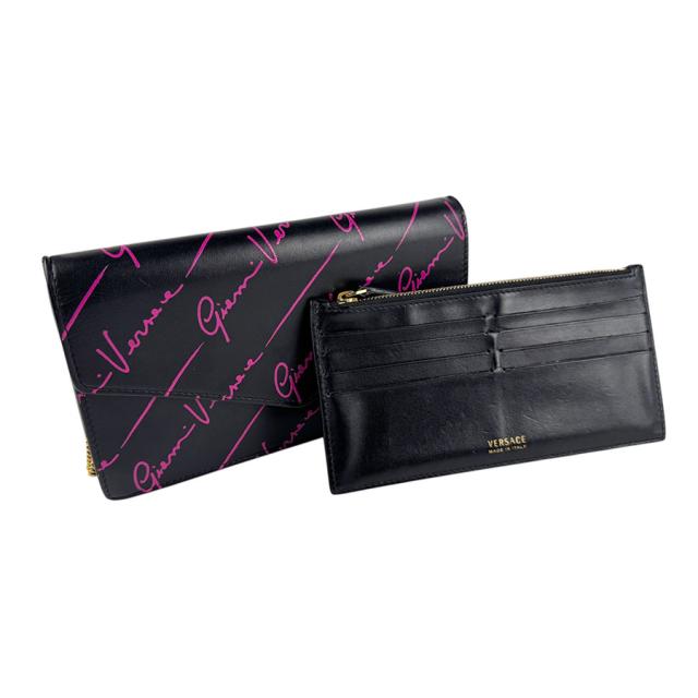 Gianni Versace ジャンニ ヴェルサーチ チェーンウォレット ブラック