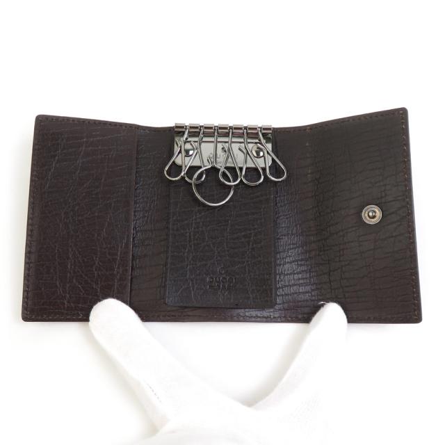 GUCCI グッチ 115063 キーケース ブラウン 14057 ユニセックス【中古