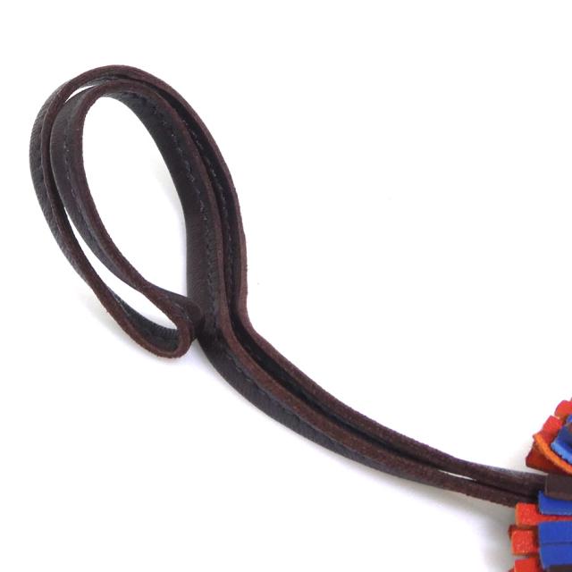 HERMES エルメス ジージーサバンナ チャーム ブルーフランス×ルージュセリエ×コルナリン 14067 ユニセックス【中古】 h31401a HERMES エルメス ジージーサバンナ チャーム ブルーフランス×ルージュ