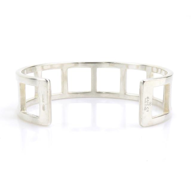 GUCCI グッチ バングル ブレスレット シルバー 14069 レディース【中古