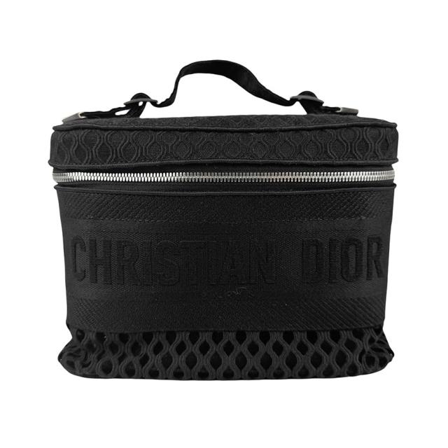 Christian Dior クリスチャンディオール バニティバッグ ハンドバッグ ブラック 14054 レディース【中古】 z6242