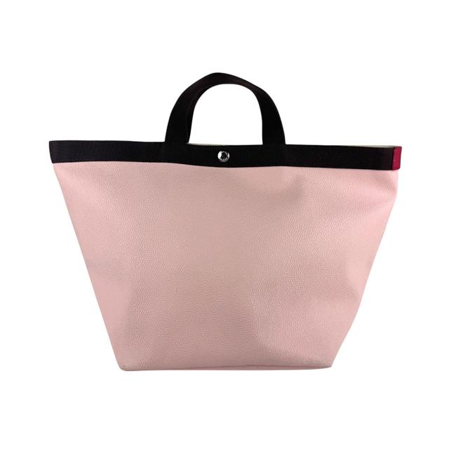 Herve Chapelier エルベ シャプリエ ハンドバッグ ピンク×ブラウン 14061 レディース【中古】 z6262