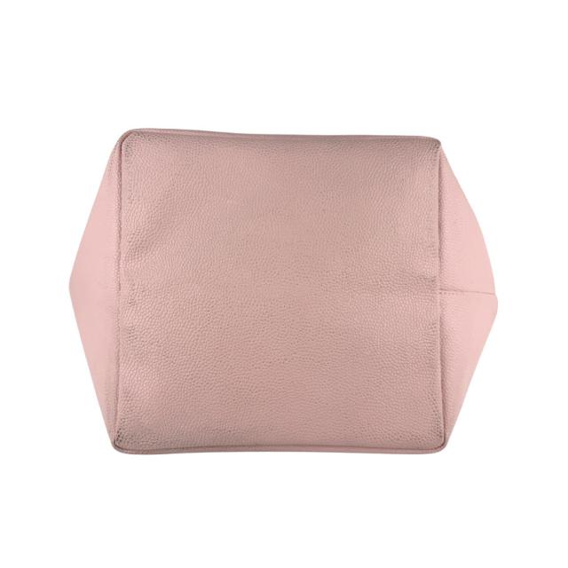 Herve Chapelier エルベ シャプリエ ハンドバッグ ピンク×ブラウン