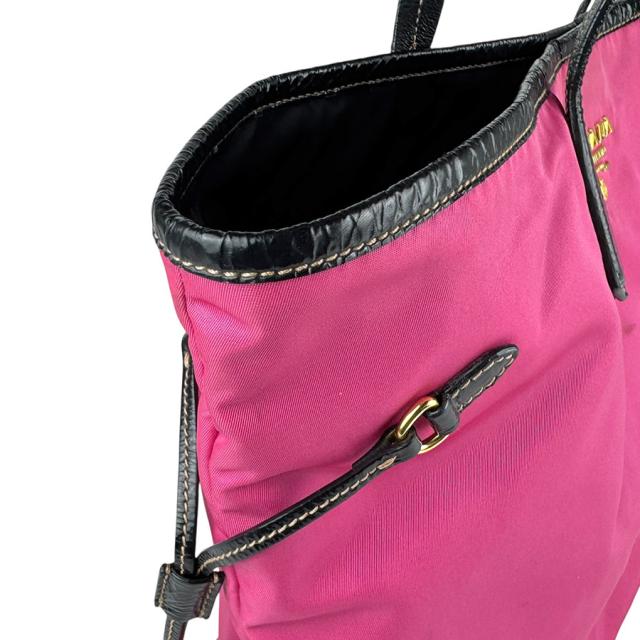 PRADA プラダ ショルダーバッグ ピンク×ブラック 14061 レディース