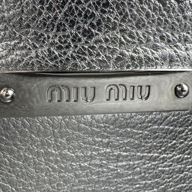MIUMIU ミュウミュウ ハンドバッグ ショルダーバッグ シルバー 14069