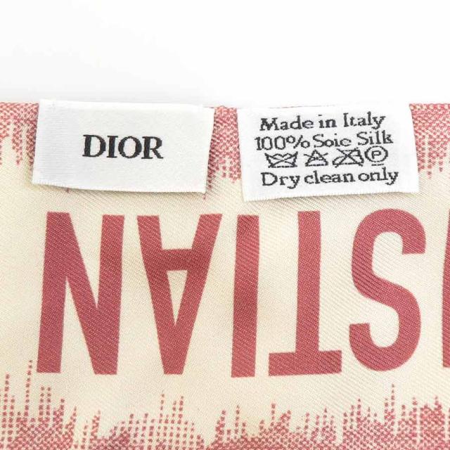Christian Dior クリスチャンディオール スカーフ ツイリー レッド系 14060 レディース【中古】 h31420g Christian Dior クリスチャンディオール スカーフ ツイリー レッド系