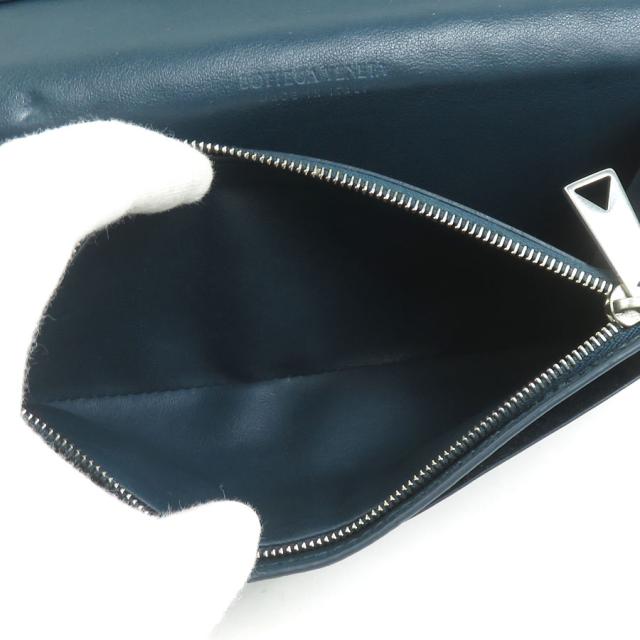 BOTTEGAVENETA ボッテガヴェネタ イントレチャート 長財布 ブルー  