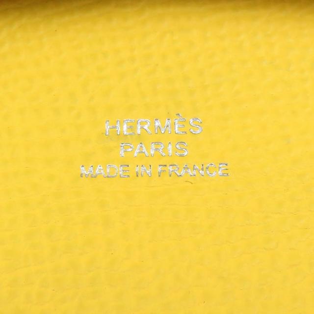 HERMES エルメス バスティア コインケース イエロー 14063 ユニ