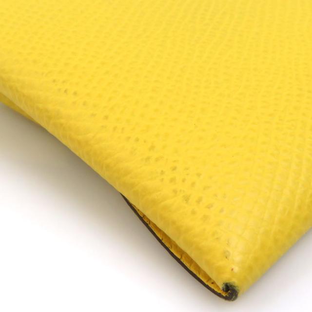 HERMES エルメス バスティア ケース イエロー 14063 ユニセックス【中古】 e60758g HERMES エルメス バスティア コインケース イエロー 14063 ユニ