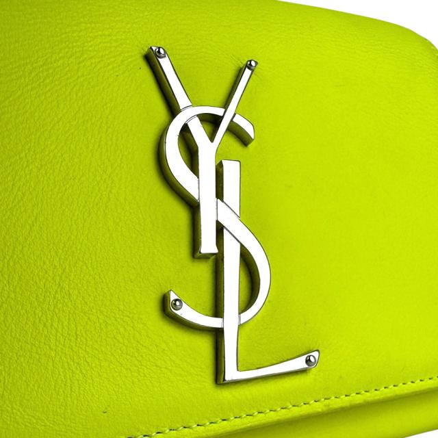 SAINT LAURENT サンローラン 斜め掛けショルダーバッグ ネオンイエロー