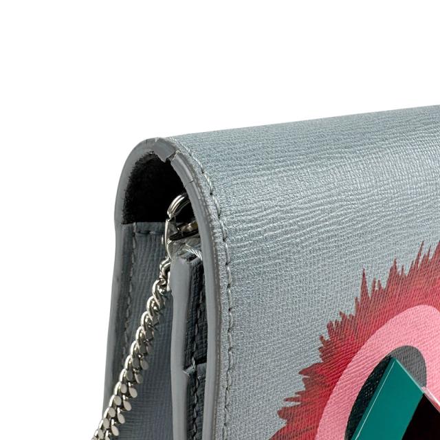 FENDI フェンディ 8M0346-88E チェーンウォレット ライトグレー系