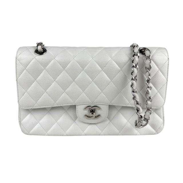 CHANEL シャネル マトラッセ ショルダーバッグ ホワイト 14056 レディース【中古】 z6456