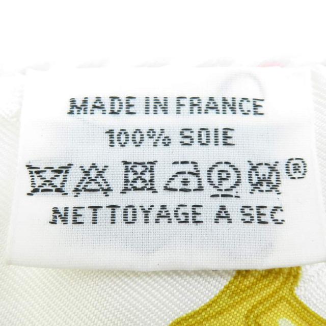 HERMES エルメス ツイリー スカーフ ホワイト/マルチカラー 14056