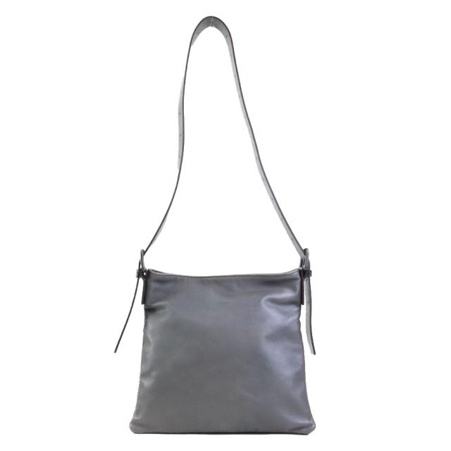 BOTTEGAVENETA ボッテガヴェネタ ショルダーバッグ グレー×ブラック 14055 ユニセックス【中古】 56285g