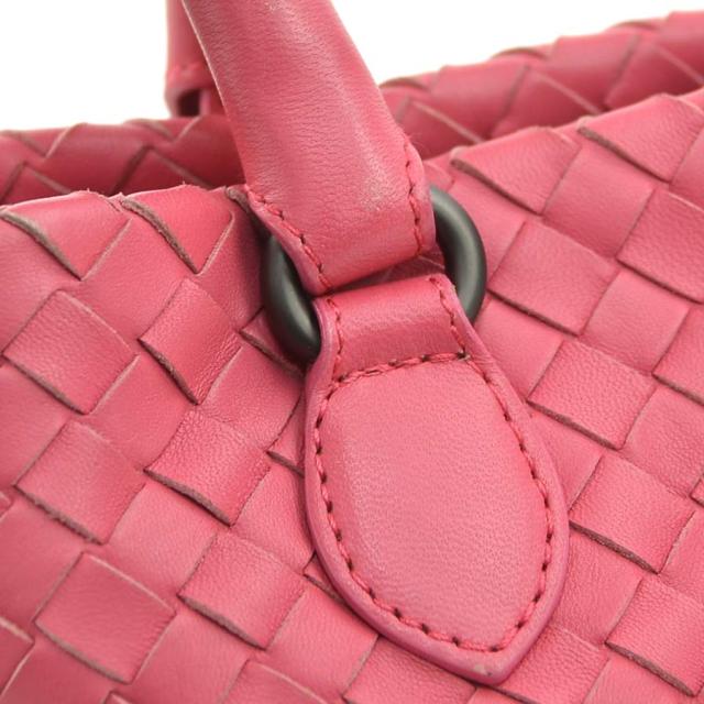 【美品】ボッテガヴェネタ イントレチャート ハンドバッグ　ピンク BOTTEGAVENETA ボッテガヴェネタ イントレチャート ハンドバッグ