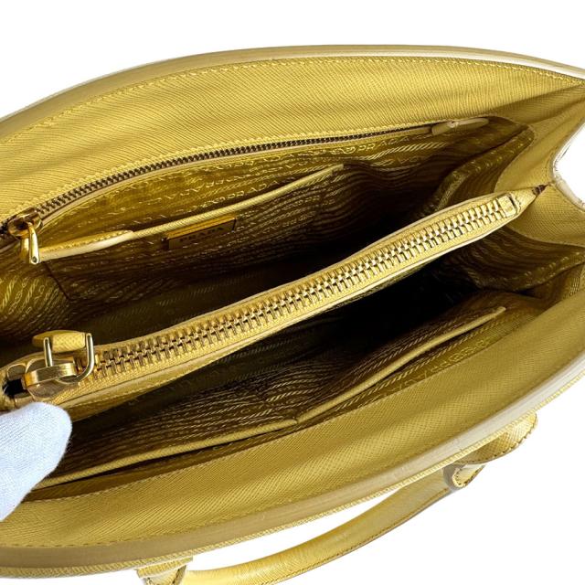 PRADA プラダ ハンドバッグ イエロー 14063 レディース【中古】 z6543