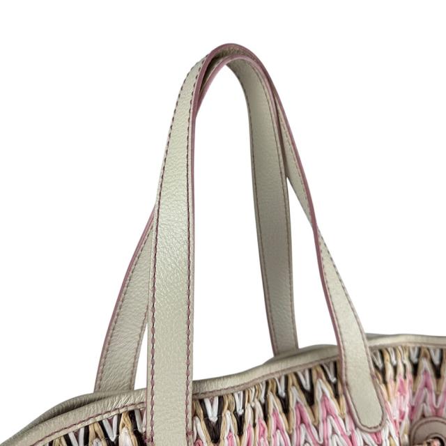 CELINE セリーヌ ハンドバッグ ピンク系×ホワイト 14061 レディース