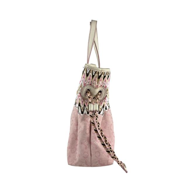 CELINE セリーヌ ハンドバッグ ピンク系×ホワイト 14061 レディース