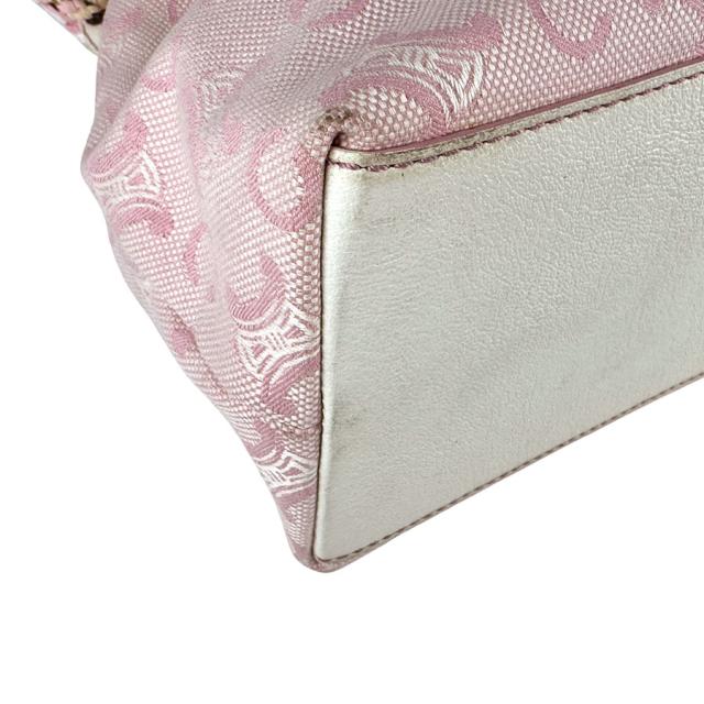 CELINE セリーヌ ハンドバッグ ピンク系×ホワイト 14061 レディース