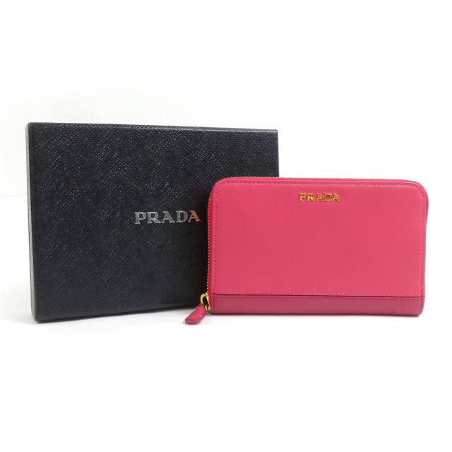 PRADA プラダ コインケース コンパクトウォレット ピンク 14061
