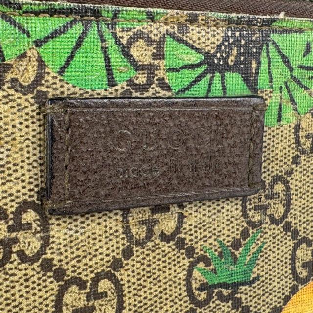 GUCCI グッチ 429004 ショルダーバッグ クラッチバッグ ブラウン×グリーン×イエロー 14057 メンズ【中古】 z6593 GUCCI グッチ 429004 ショルダーバッグ クラッチバッグ ブラウン