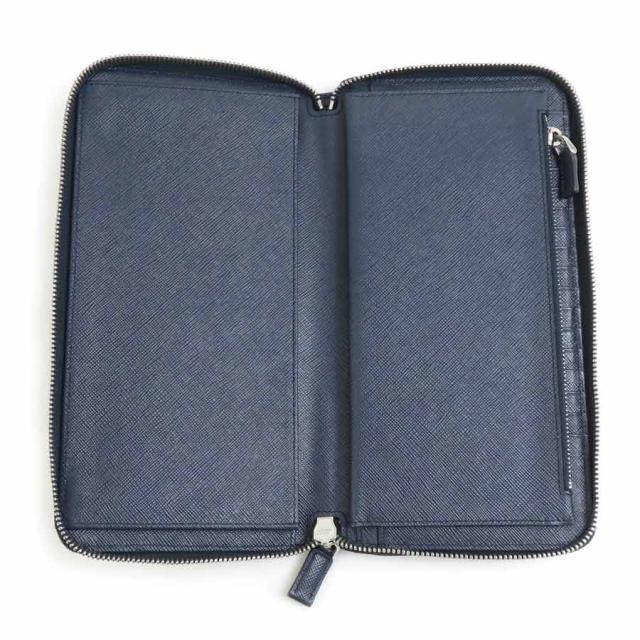 PRADA プラダ 2ML220 オーガナイザー ネイビー 14066 メンズ【中古】 56302a PRADA プラダ 2ML220 オーガナイザー ネイビー 14066 メンズ【中古