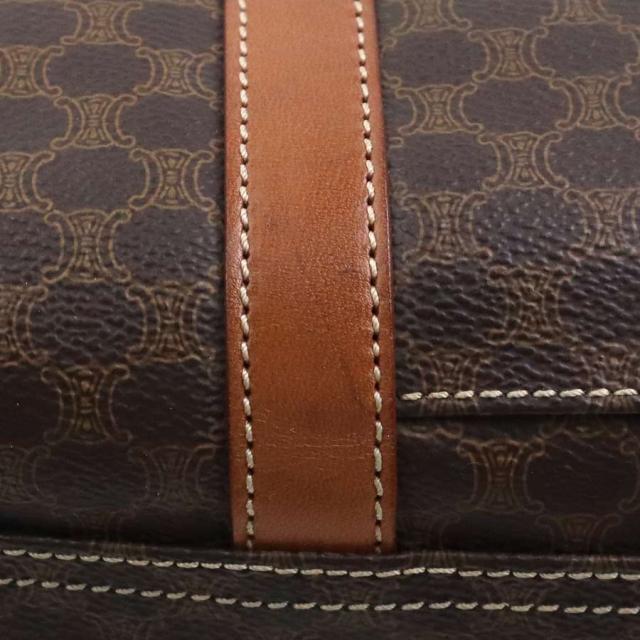 CELINE セリーヌ マカダム ハンドバッグ ブラウン 14057 レディース
