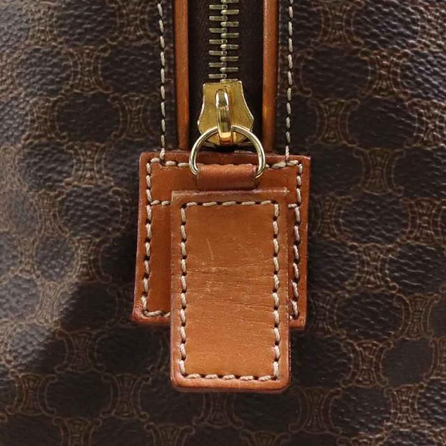 CELINE セリーヌ マカダム ハンドバッグ ブラウン 14057 レディース