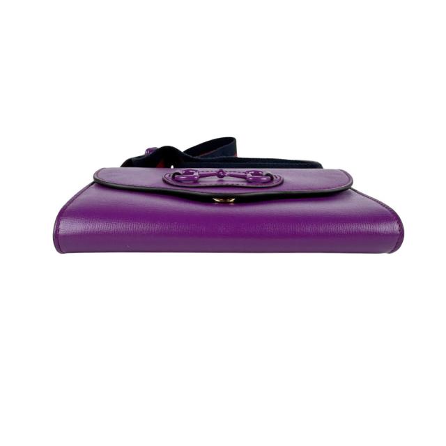 GUCCI グッチ ホースビット 724713 ショルダーバッグ パープル 14064