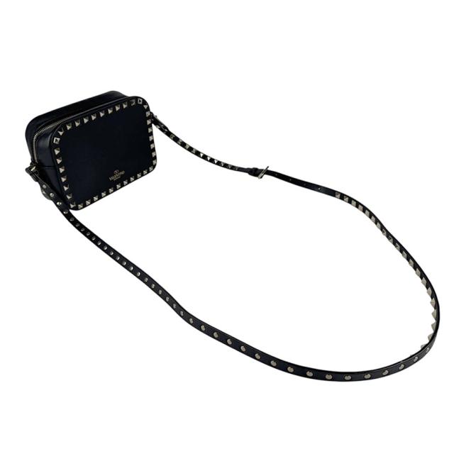 Valentino Garavani ヴァレンティノ ガラヴァーニ ショルダーバッグ ブラック 14054 レディース【中古】 z6666 Valentino Garavani ヴァレンティノ ガラヴァーニ ショルダーバッグ