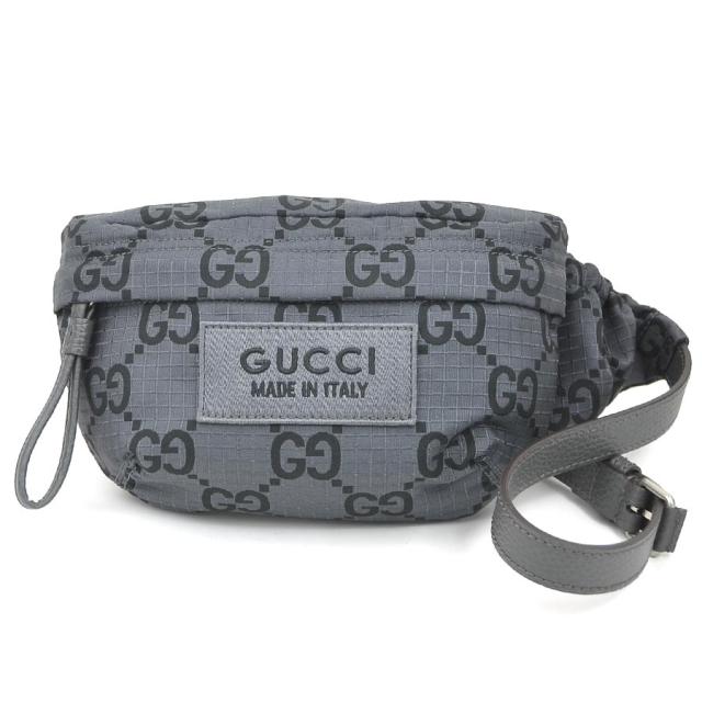 GUCCI グッチ 767934 ボディバッグ ベルトバッグ グレー/ブラック 14055 メンズ【中古】 e60833a