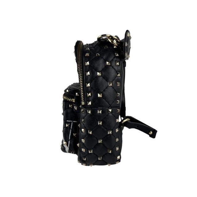 Valentino Garavani ヴァレンティノ ガラヴァーニ ロックスタッズスパイク リュック ブラック 14054 レディース【中古】 z6704 Valentino Garavani ヴァレンティノ ガラヴァーニ ロックスタッズ