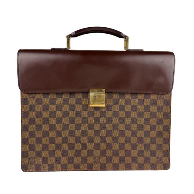 LOUIS VUITTON ルイ ヴィトン アルトナ PM ダミエ N53315 ハンドバッグ ビジネスバッグ ブラウン 14057 メンズ【中古】 z6716