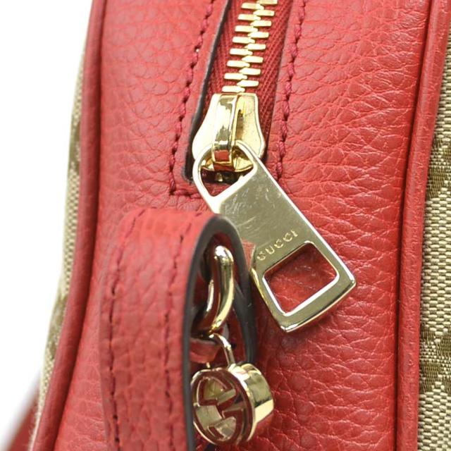 GUCCI グッチ 449413 ショルダーバッグ レッド×ブラウン 14060