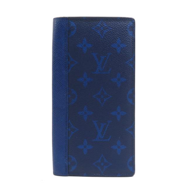 LOUIS VUITTON ルイ ヴィトン ポルトフォイユ ブラザ タイガラマ M30297 二つ折り長財布 コバルト 14067 メンズ【中古】 e60854g