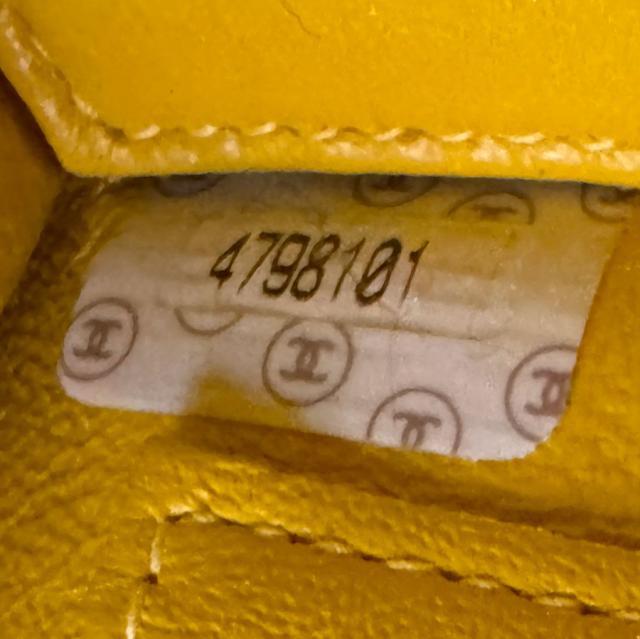 CHANEL シャネル ショルダーバッグ イエロー 14063 レディース【中古