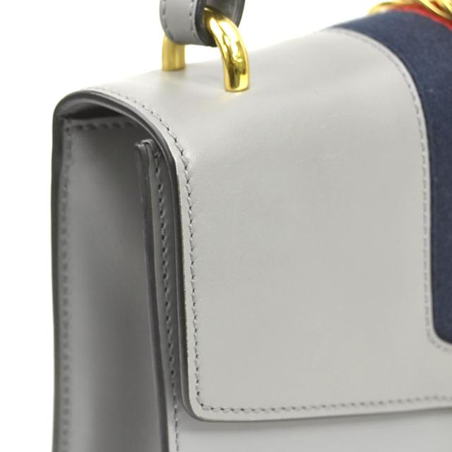 GUCCI グッチ シルヴィ スモール 421882 ショルダーバッグ グレー