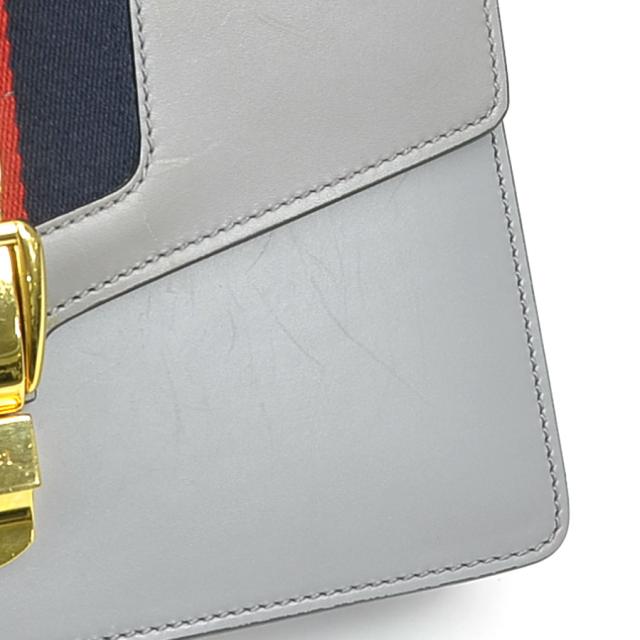 GUCCI グッチ シルヴィ スモール 421882 ショルダーバッグ グレー