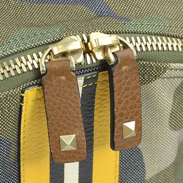 Valentino Garavani ヴァレンティノ ガラヴァーニ リュック カーキ系 14058 ユニセックス【中古】 h31497a Valentino Garavani ヴァレンティノ ガラヴァーニ リュック カーキ系