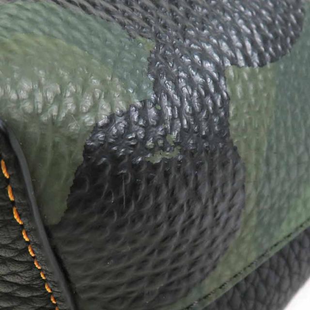 COACH コーチ ハンドバッグ ショルダーバッグ ブラック×グリーン 14054