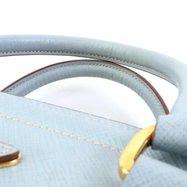 PRADA プラダ ハンドバッグ ショルダーバッグ ライトブルー/オフ