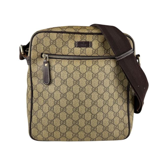 GUCCI グッチ 201448 斜め掛けショルダーバッグ ブラウン 14057 ユニセックス【中古】 z6742