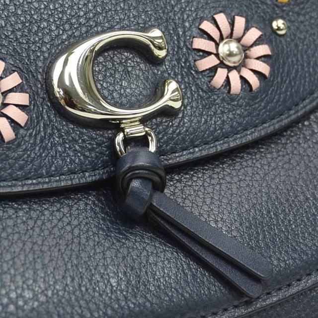 COACH コーチ ショルダーバッグ ネイビー 14066 レディース【中古