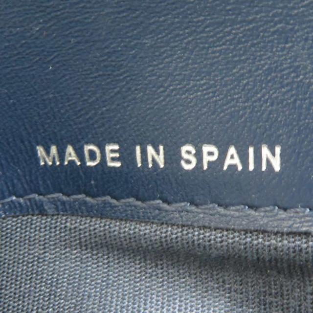 CHANEL シャネル 二つ折り財布 ネイビー 14066 レディース【中古