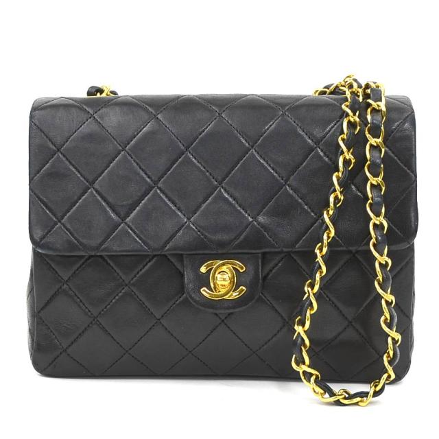 CHANEL シャネル マトラッセ ショルダーバッグ ブラック 14054 レディース【中古】 90183a