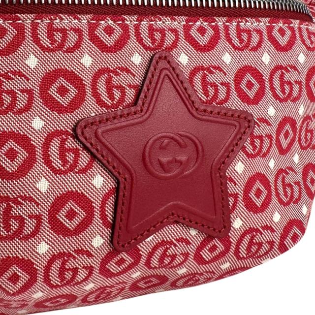 GUCCI グッチ 502095 ウエストバッグ レッド 14060 キッズ【中古】 z6902