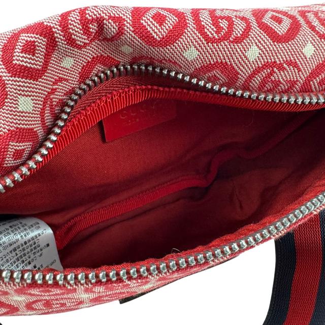 GUCCI グッチ 502095 ウエストバッグ レッド 14060 キッズ【中古】 z6902